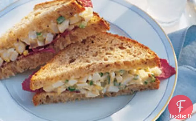 Sandwich à la Salade Aux Œufs Légers d'Alexis