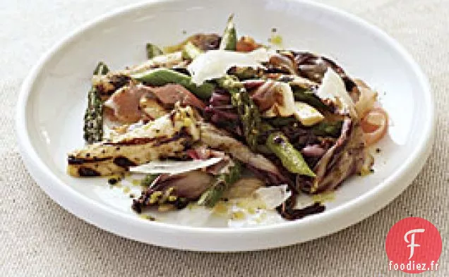 Cœurs De Palmier Grillés, Radicchio Et Asperges