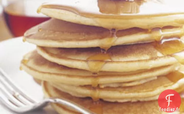 Crêpes à la Semoule de Maïs au Beurre de Noix de Pécan au Miel