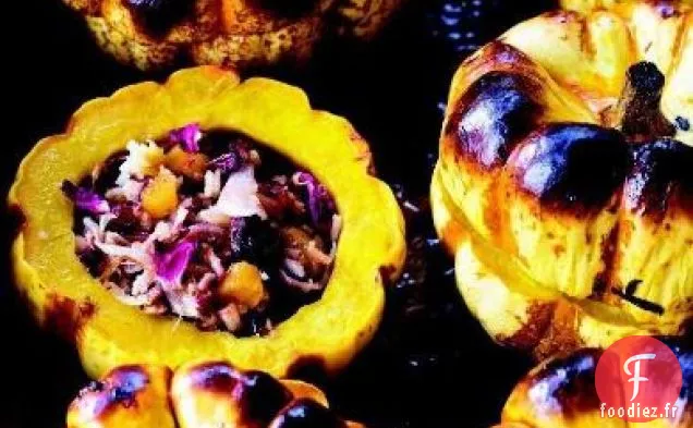 Courge Boulette Farcie Persane aux Pétales de Rose