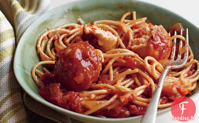 Spaghetti aux Boulettes de Dinde