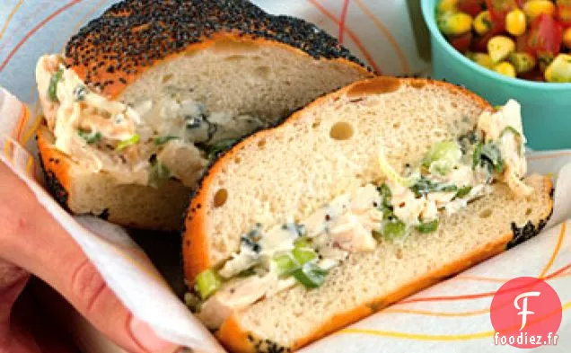 Sandwichs à la Salade de Poulet au Fromage Bleu