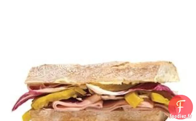 Sandwich Au Jambon Et Aux Tomates Marinées
