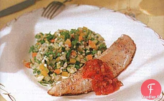 Salade de Légumes Croquants et de Riz Brun