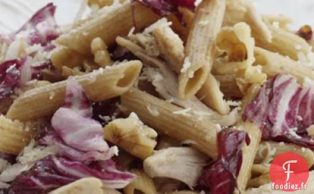 Recette De Penne Au Poulet Rôti Et Radicchio