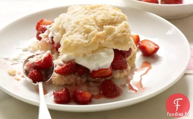 Shortcake aux Fraises et Biscuits au Babeurre