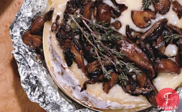 Brie au four aux Champignons et au Thym