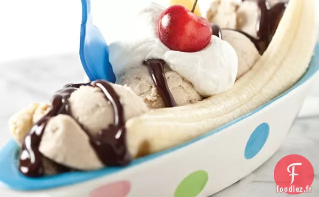 Crème Glacée à la Banane au Beurre d'Arachide