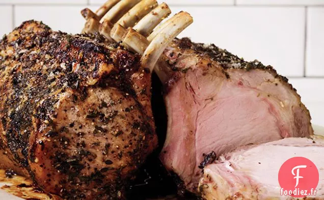 Double Carré de Porc avec Sauce à l'Orange Brûlée et au Caramel