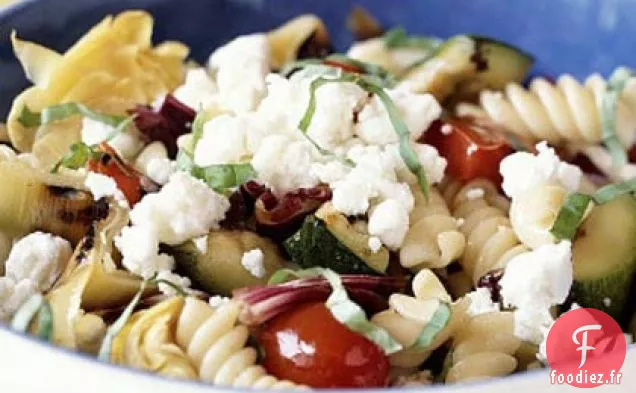 Pâtes et Légumes Grillés au Fromage de Chèvre