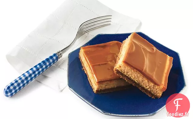Barres de Gâteau au Fromage Dulce de Leche