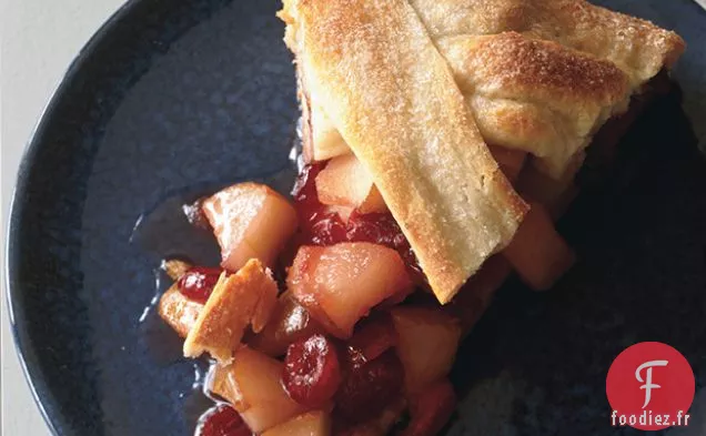 Tarte Rustique Poire-Canneberge