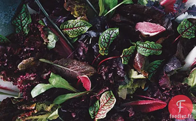 Salade Rouge à la Vinaigrette au Champagne