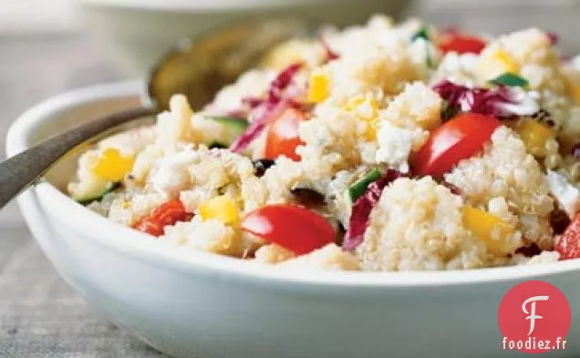 Salade Grecque de Quinoa Rapide Colorée
