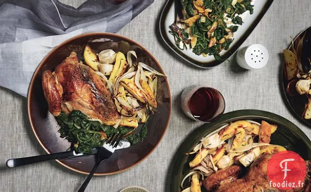 Poulet Rôti aux Pommes de Terre et Oignons