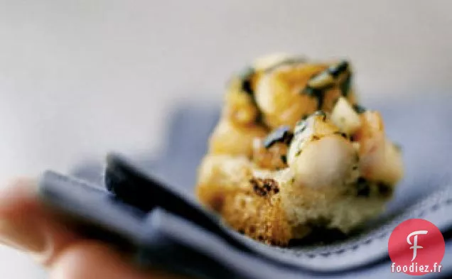Toasts de Crevettes au Four