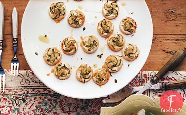Mini Tartelettes aux Courgettes et au Fromage de Chèvre
