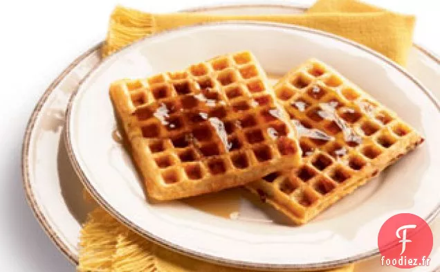 Gaufres Croustillantes à la Semoule de Maïs et au Bacon