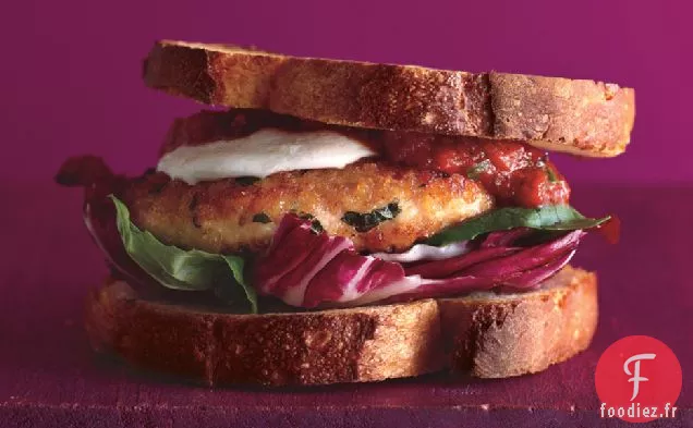 Hamburgers au Poulet Et Au Parmesan