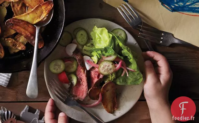 Salade de Steak avec Vinaigrette au Raifort