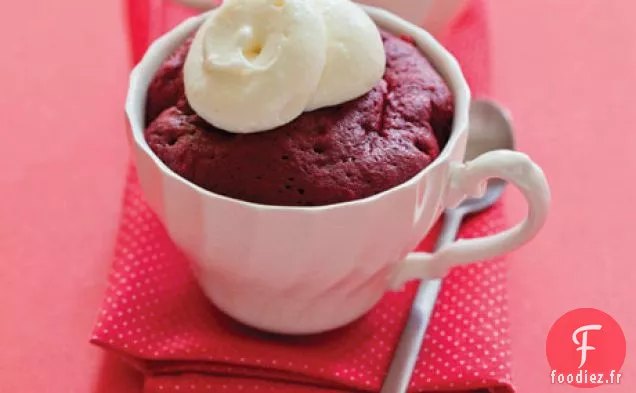 Mug Cake en Velours Rouge