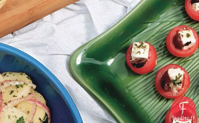 Tomates Cerises Farcies à la Feta Marinée