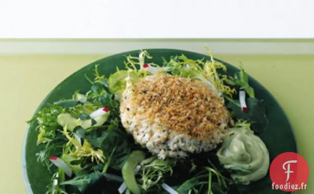 Gâteaux de Crabe à la Sauce Épicée à l'Avocat
