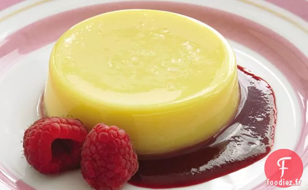 Crème Pâtissière au Citron et Sauce aux Framboises