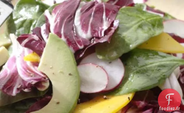 Recette De Salade D'Épinards Avocat Et Mangue