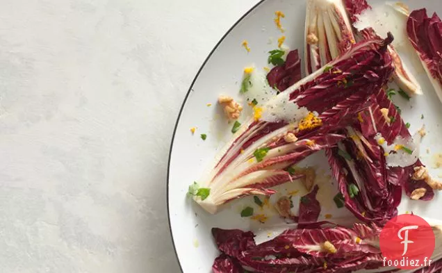 Salade de Trévise à la Vinaigrette à l'Orange et Manchego