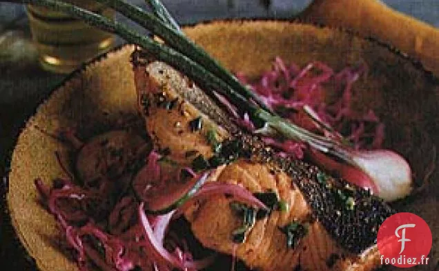 Saumon Rôti à la Poêle au Gingembre et au Curry