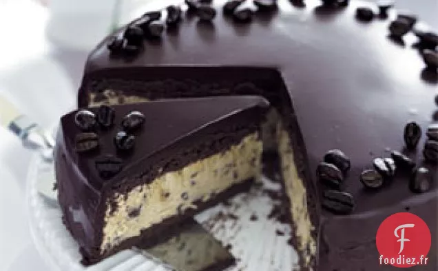 Gâteau Moka Glacé avec Glaçage à la Ganache au Chocolat