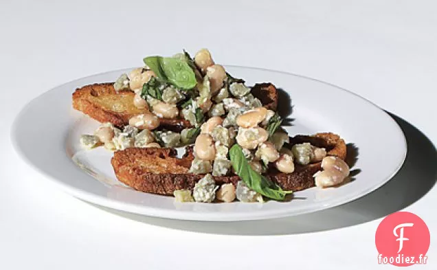 Crostini d'Artichaut Frais et Haricots Blancs