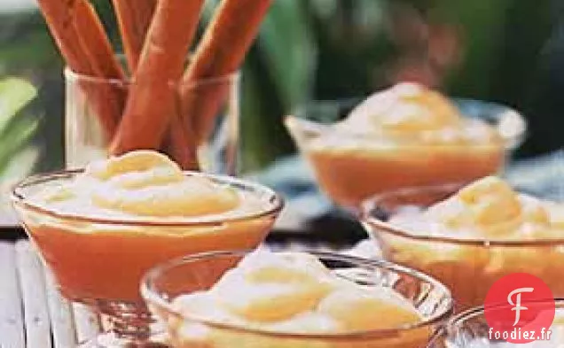 Imbéciles de Mangue avec des Pailles au Chocolat et à l'Anis