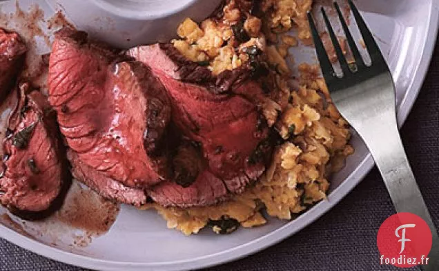 Agneau Marocain avec Purée de Haricots Garbanzo