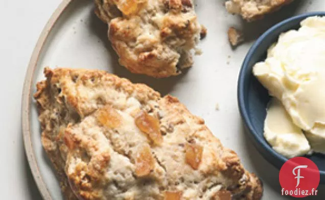 Scones au Gingembre et aux Noix de Pécan
