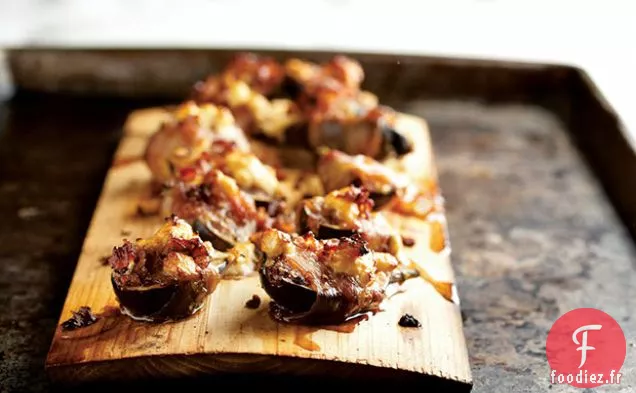 Figues en Planches avec Pancetta et Fromage de Chèvre