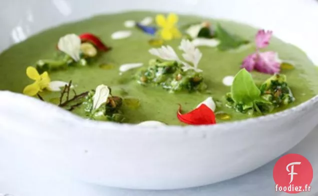 Soupe À L'Oseille Et Aux Épinards