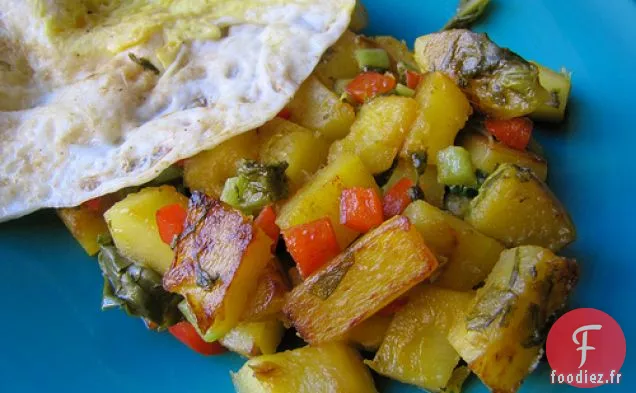 Hachis De Courge Épicé À L'Oseille Et À L'Huile De Graines De Courge Musquée