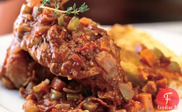 Étouffée de Lapin aux Grains de Fromage au Four