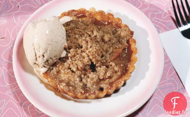 Tartelettes Caramel-Pomme avec Glace Cannelle-Rhum