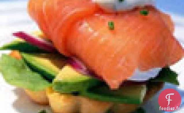 Oeufs Pochés Enveloppés de Saumon
