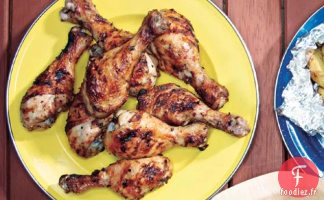 Pilons de Poulet au Citron et à l'Origan Grillés