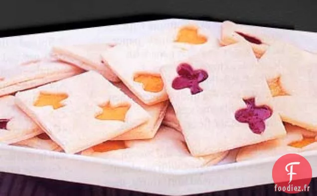 Biscuits aux Cartes À Jouer Remplis de Confiture