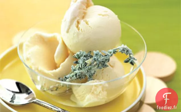 Glace au Miel et au Thym au Thym Confit