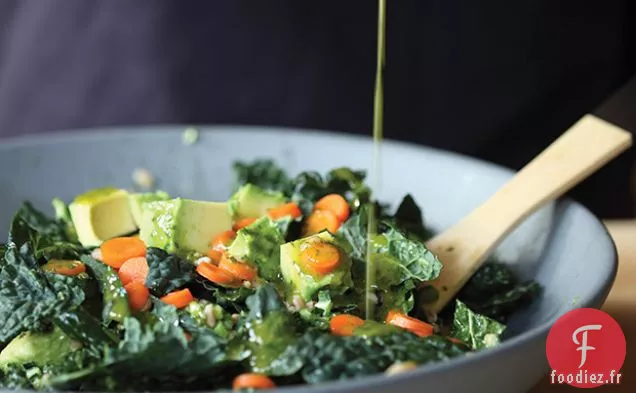 Salade de Chou Frisé et Farro de Gialina à l'Avocat
