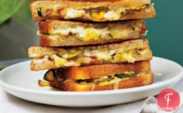 Sandwichs au Jambon Grillé, au Fromage et aux Cornichons