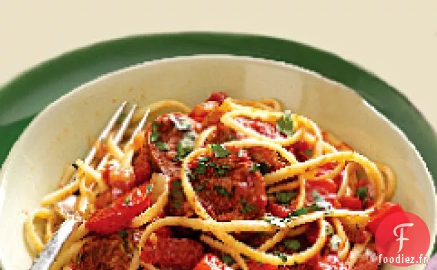Ragoût de Saucisses à la Linguine