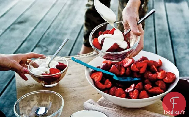 Fraises à la Crème de Camomille