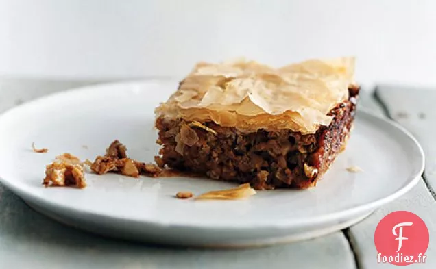 Tarte Phyllo aux Aubergines et Noix